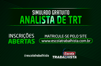 SIMULADO GRATUITO - ANALISTA DO TRT